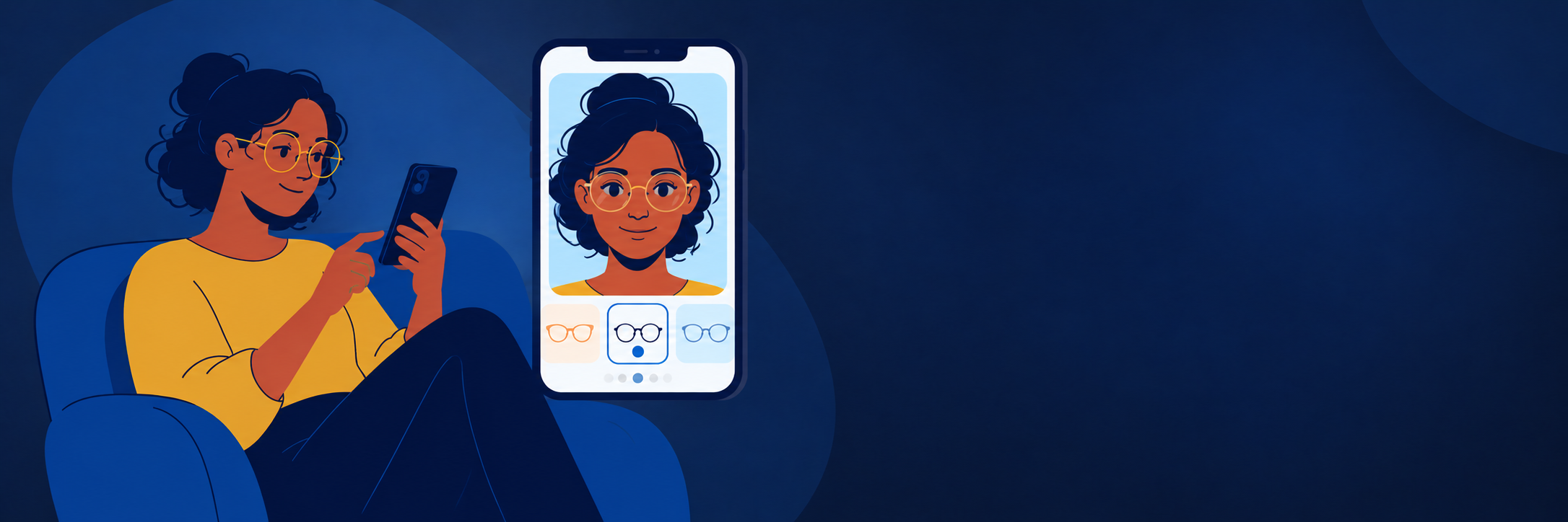 Cервис он-лайн примерки и изготовления очков.